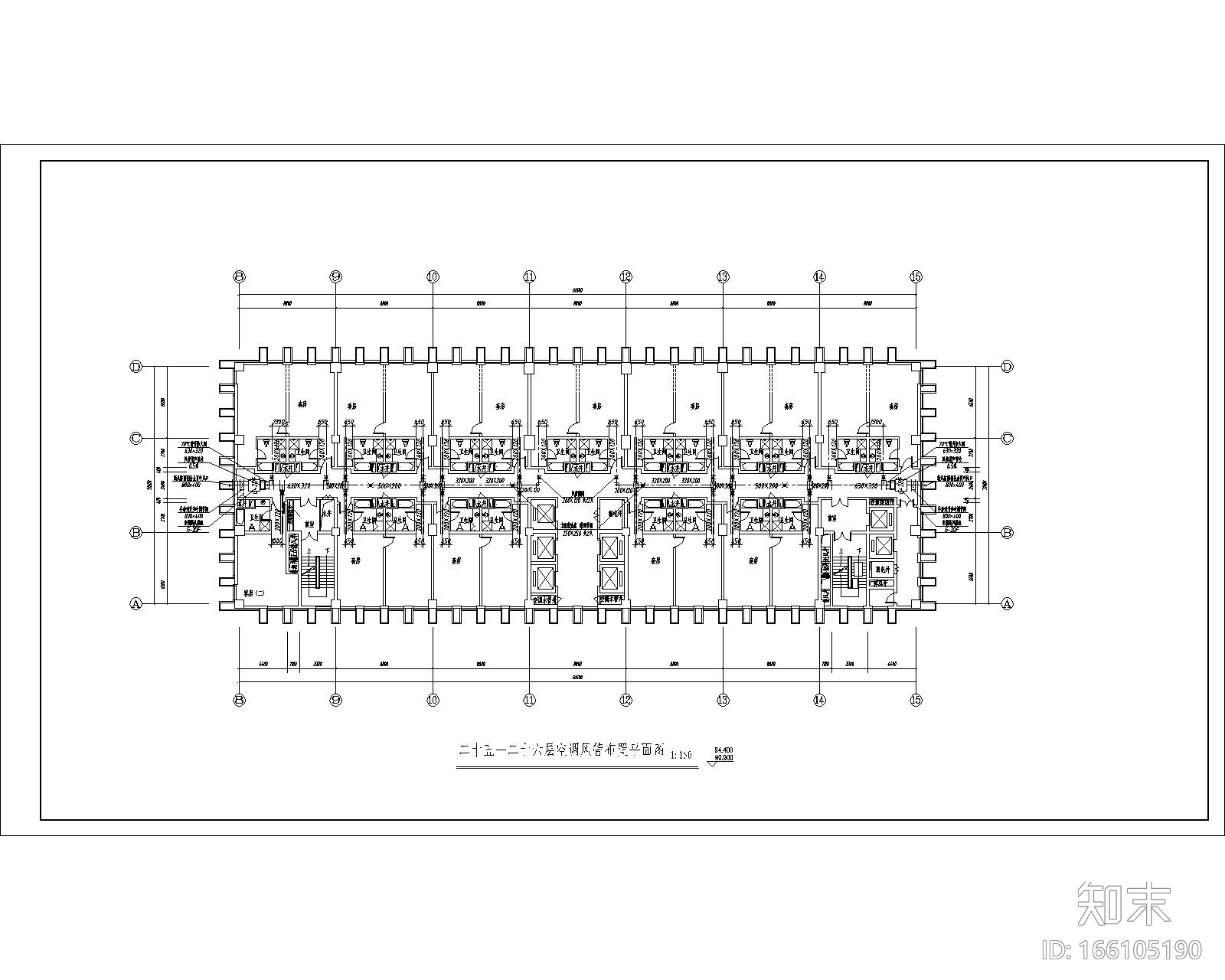 某酒店新排风、排烟设计图cad施工图下载【ID:166105190】