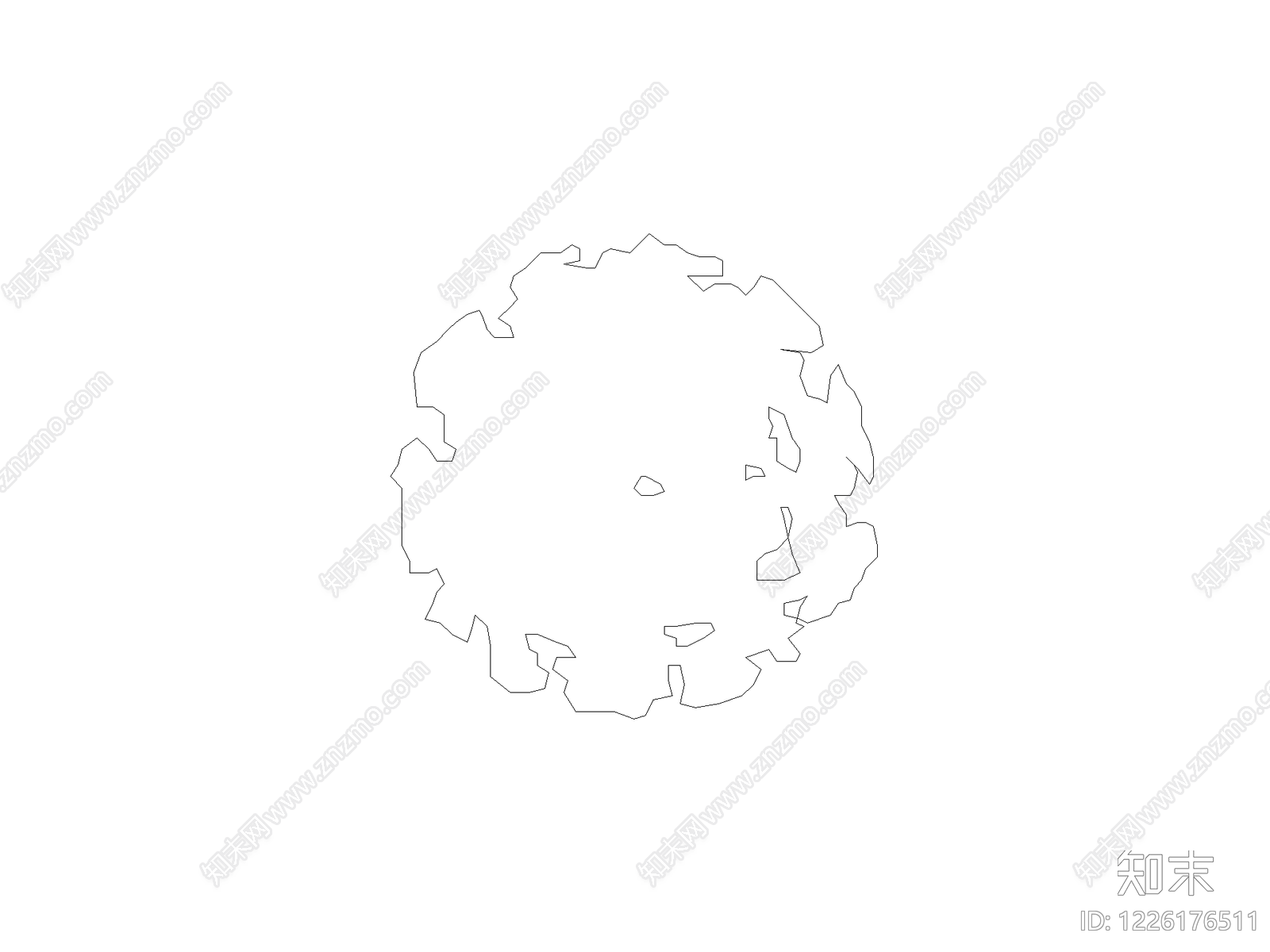 灌木种植CAD图纸