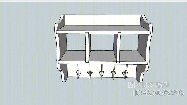 壁挂式衣架SU模型下载【ID:423082598】