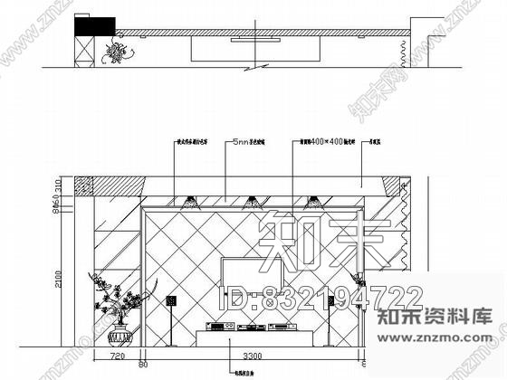 图块/节点高档客厅家居装修设计立面图施工图下载【ID:832194722】