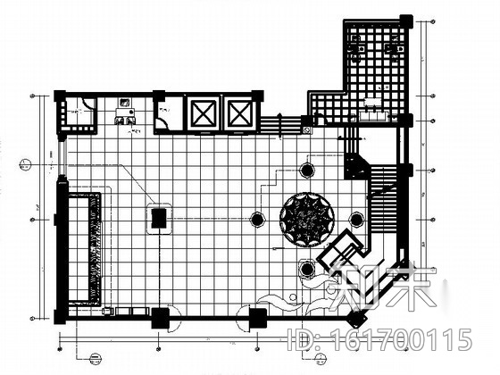 [福州]华丽大气有质感酒店大堂室内施工图（含效果图）cad施工图下载【ID:161700115】