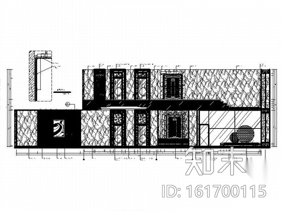 [福州]华丽大气有质感酒店大堂室内施工图（含效果图）cad施工图下载【ID:161700115】