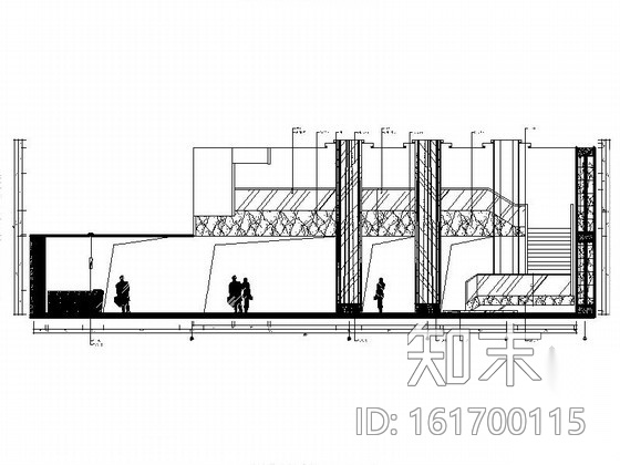 [福州]华丽大气有质感酒店大堂室内施工图（含效果图）cad施工图下载【ID:161700115】