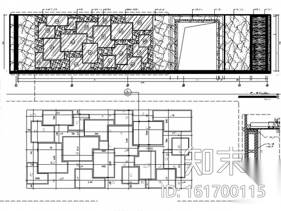 [福州]华丽大气有质感酒店大堂室内施工图（含效果图）cad施工图下载【ID:161700115】