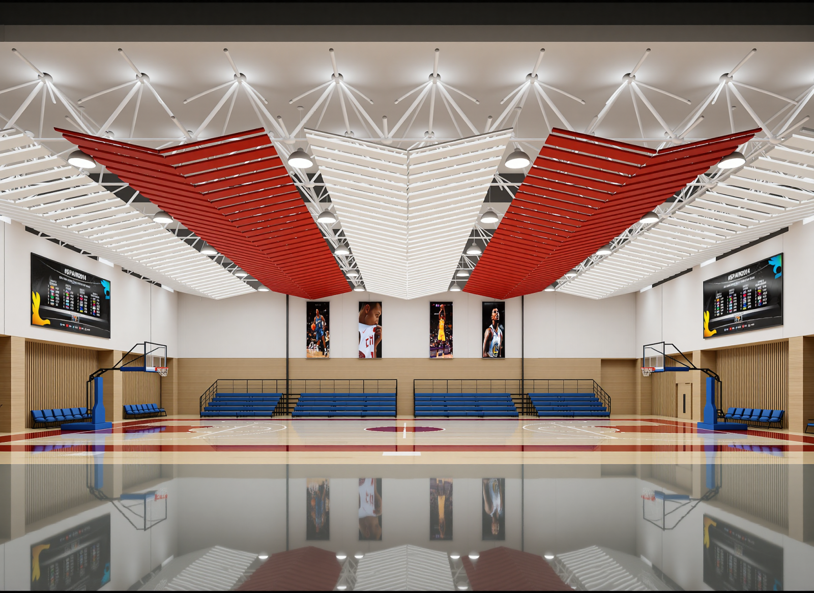 现代篮球场3D模型下载【ID:1215064452】