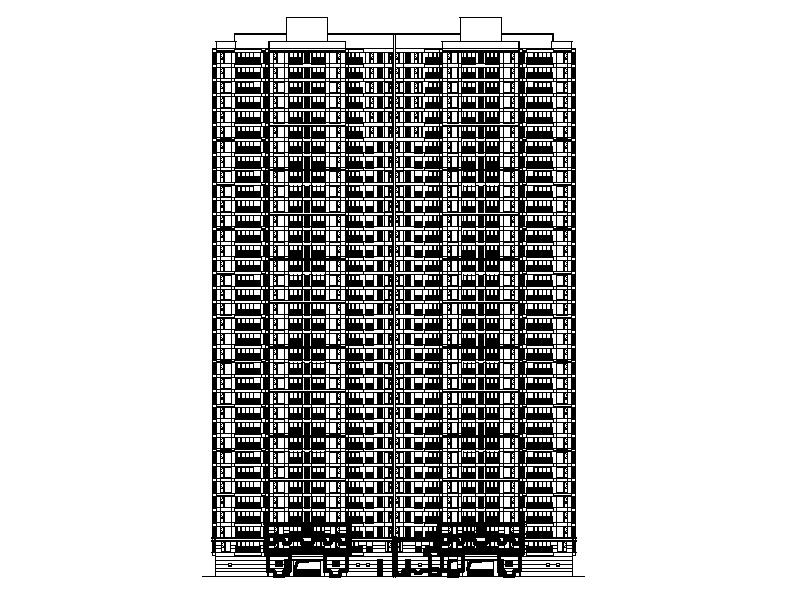 [长沙]知名地产塔式住宅楼建筑平立剖面图（含节能计算书...cad施工图下载【ID:165622137】