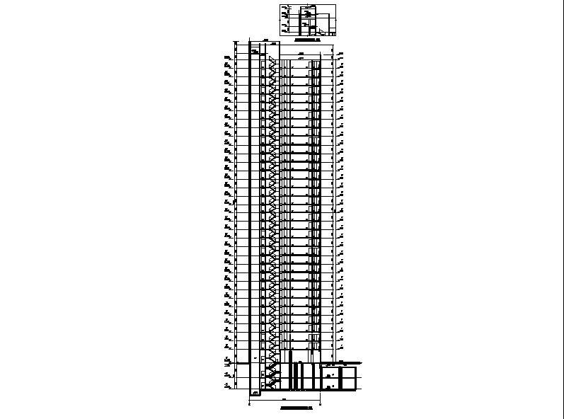 [长沙]知名地产塔式住宅楼建筑平立剖面图（含节能计算书...cad施工图下载【ID:149780108】