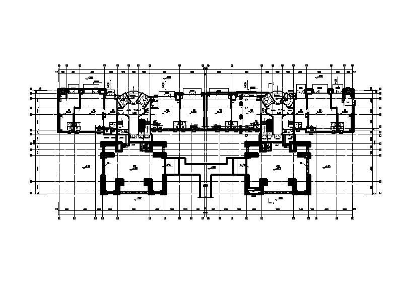 [长沙]知名地产塔式住宅楼建筑平立剖面图（含节能计算书...cad施工图下载【ID:165622137】