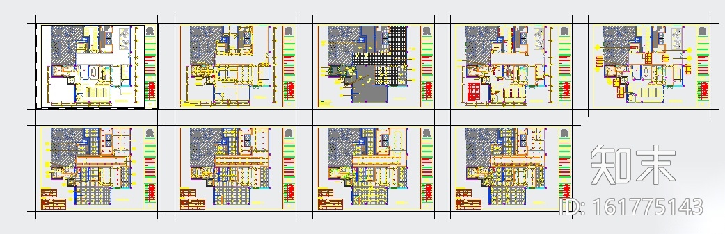 [深圳]SCDA-华润城润府一号楼会所、办公区设计方案+施...cad施工图下载【ID:161775143】