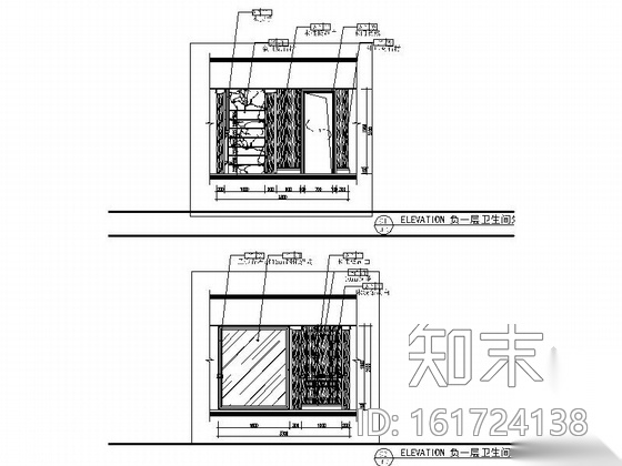 [哈尔滨]法式风格三层联排别墅室内装修图（含实景）施工图下载【ID:161724138】