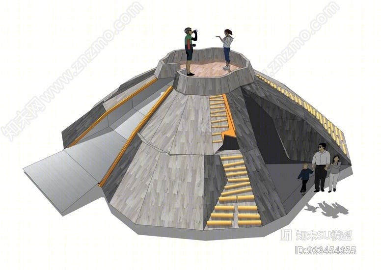 儿童攀爬设施SU模型下载【ID:933454655】