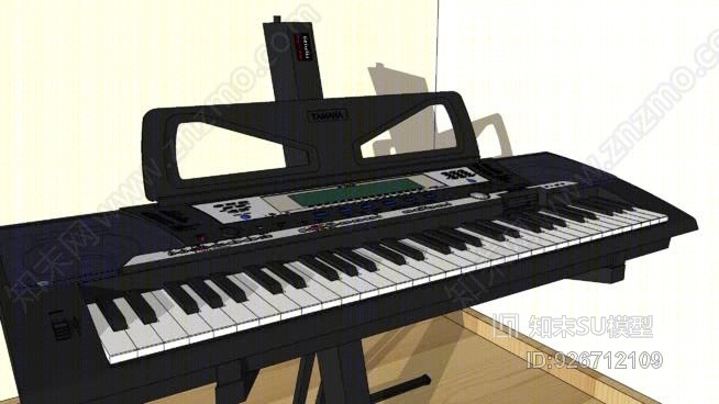 钢琴SU模型下载【ID:926712109】