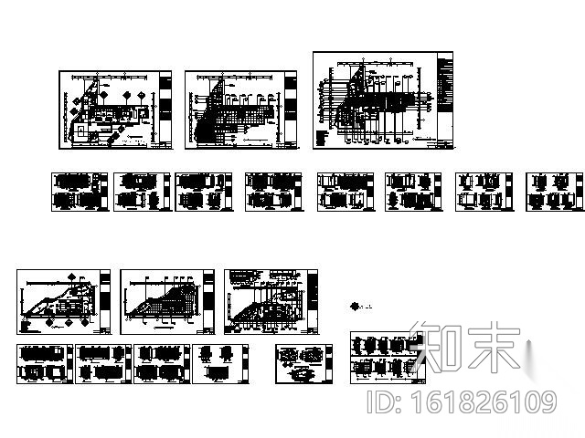 豪华KTV空间VIP房装修图cad施工图下载【ID:161826109】