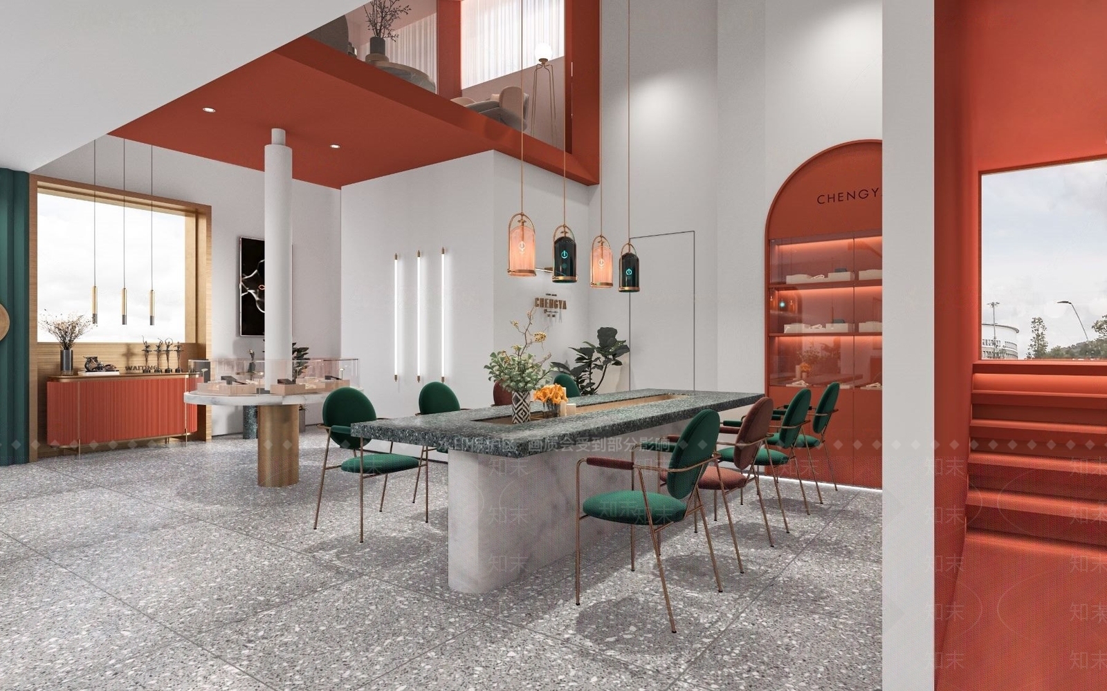 现代轻奢珠宝首饰店3D模型下载【ID:273338940】