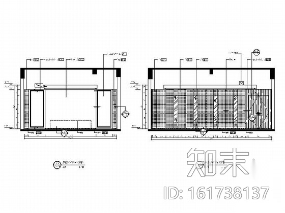 [大连]某现代古典风格售楼处室内装修施工图cad施工图下载【ID:161738137】