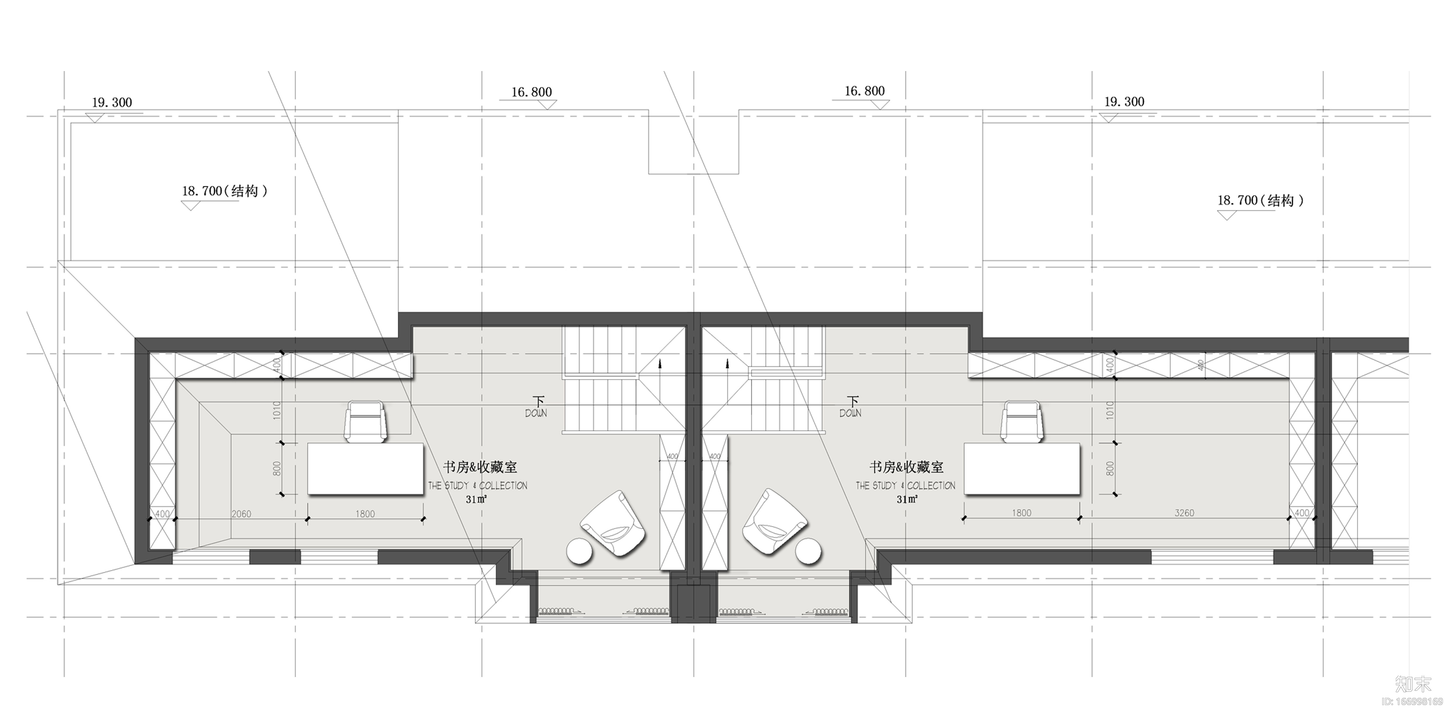 上海嘉定金茂上叠叠层别墅样板间设计方案cad施工图下载【ID:166998169】