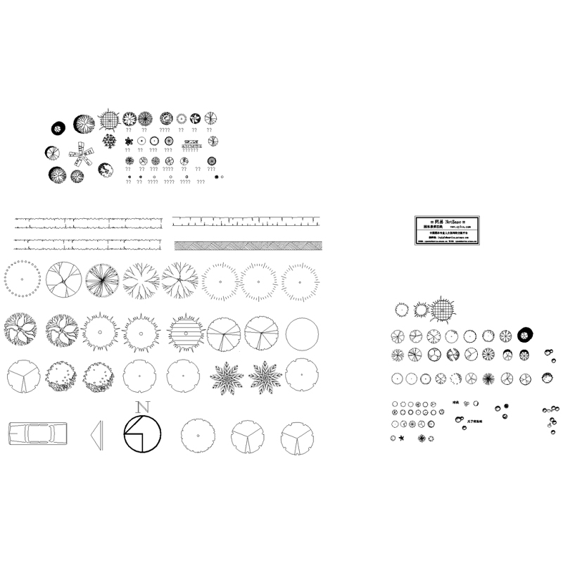 园林图块CAD图例集合施工图下载【ID:149739118】