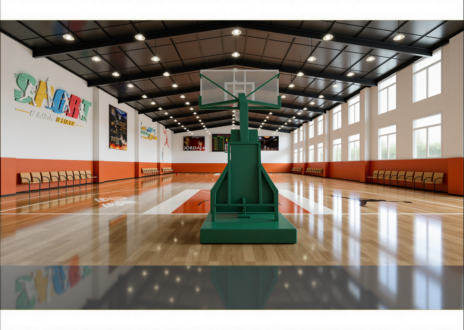 现代篮球场3D模型下载【ID:1215045126】