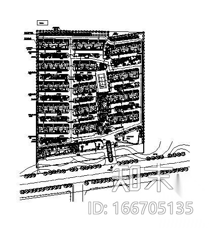 青岛某小区景观绿化设计cad施工图下载【ID:166705135】