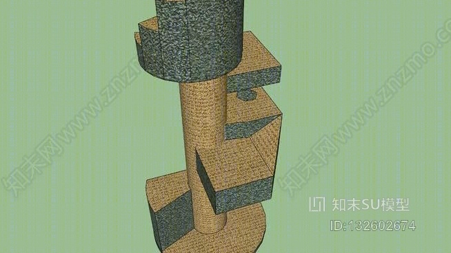 猫玩树SU模型下载【ID:132602674】