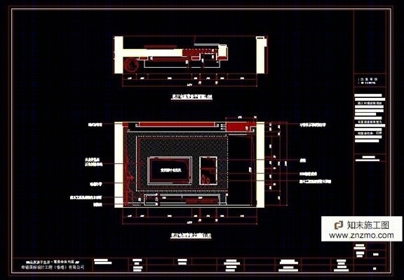 简约风格施工图cad施工图下载【ID:36913963】