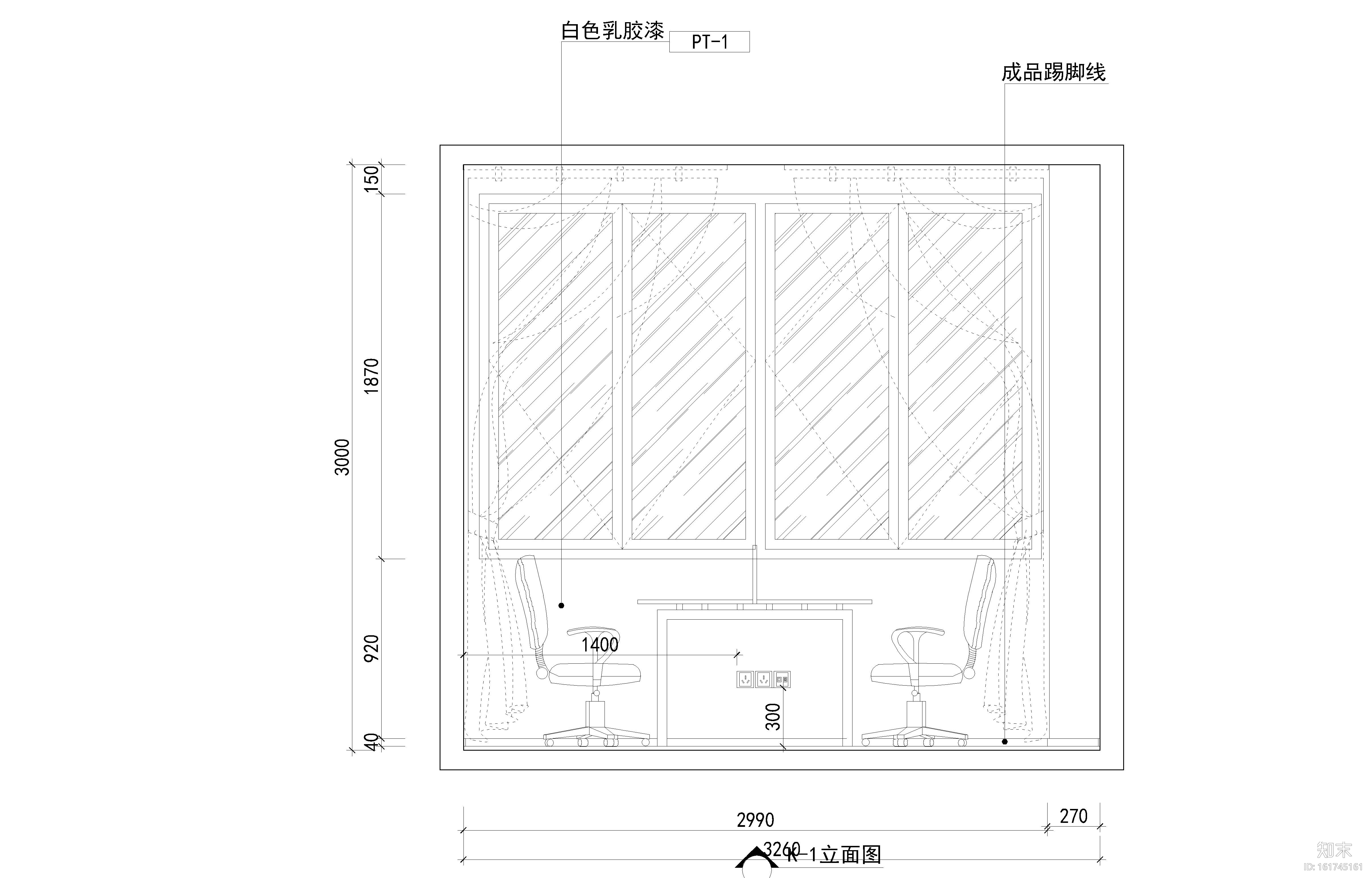 [上海]上海泓点设计办公楼CAD施工图+实体图cad施工图下载【ID:161745161】