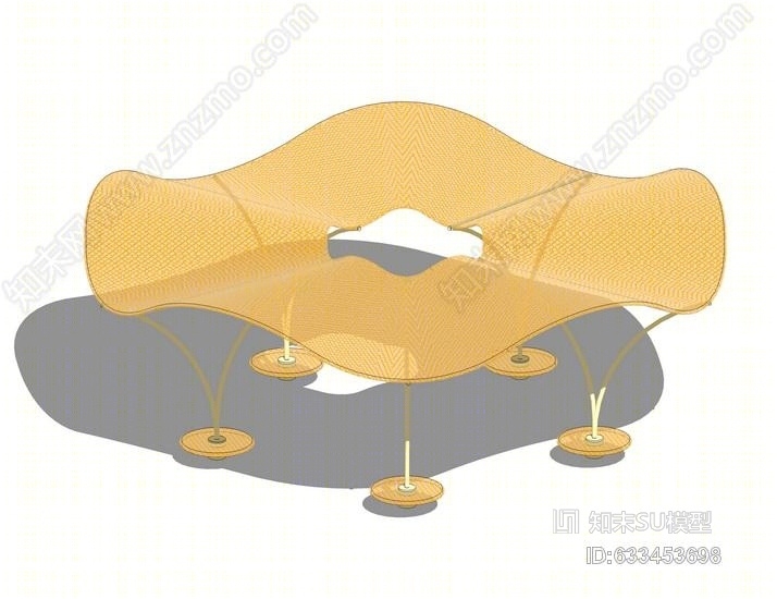 张拉膜SU模型下载【ID:633453698】