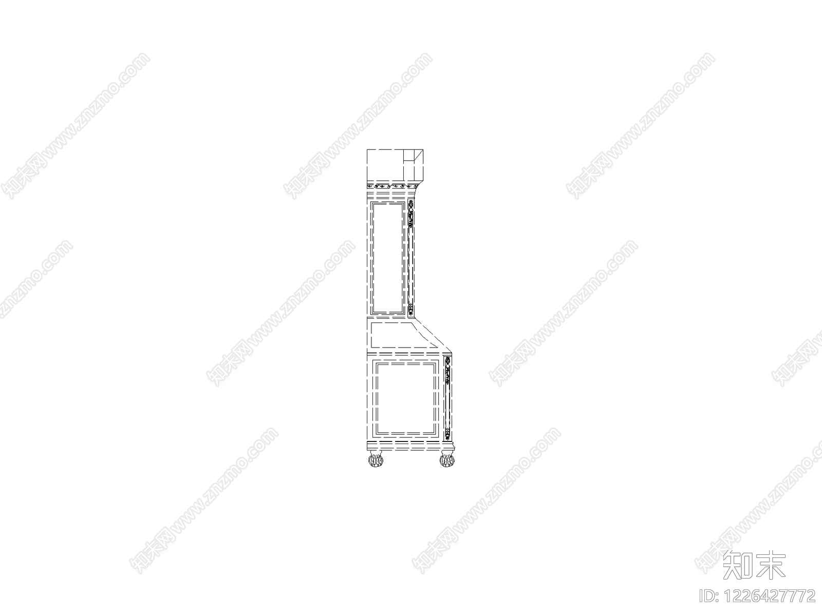 柜子cad施工图下载【ID:1226427772】