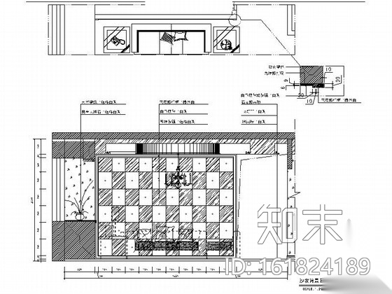 精品现代风格三居室样板间室内装修施工图cad施工图下载【ID:161824189】