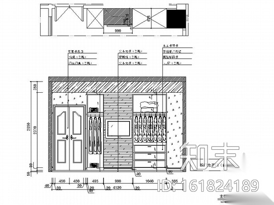 精品现代风格三居室样板间室内装修施工图cad施工图下载【ID:161824189】