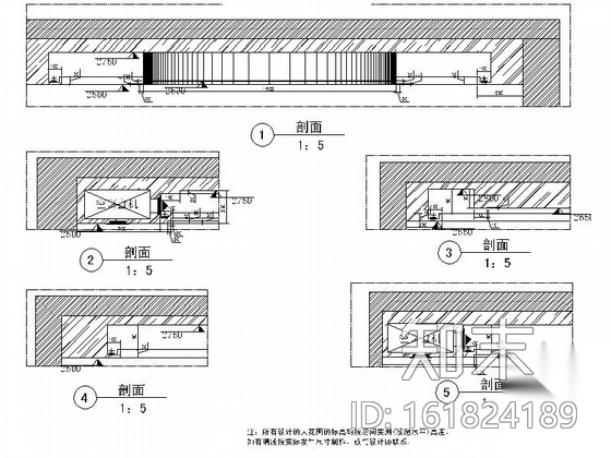 精品现代风格三居室样板间室内装修施工图cad施工图下载【ID:161824189】