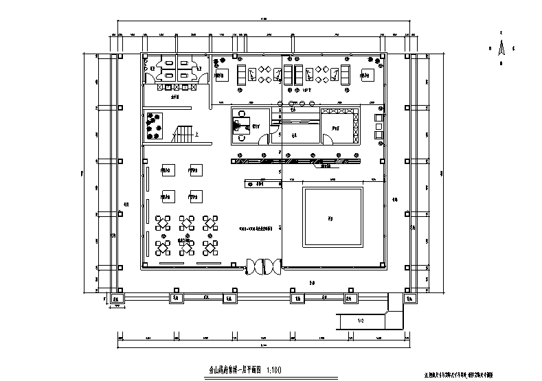 金山越府售楼处空间设计施工图（附效果图）cad施工图下载【ID:161717125】