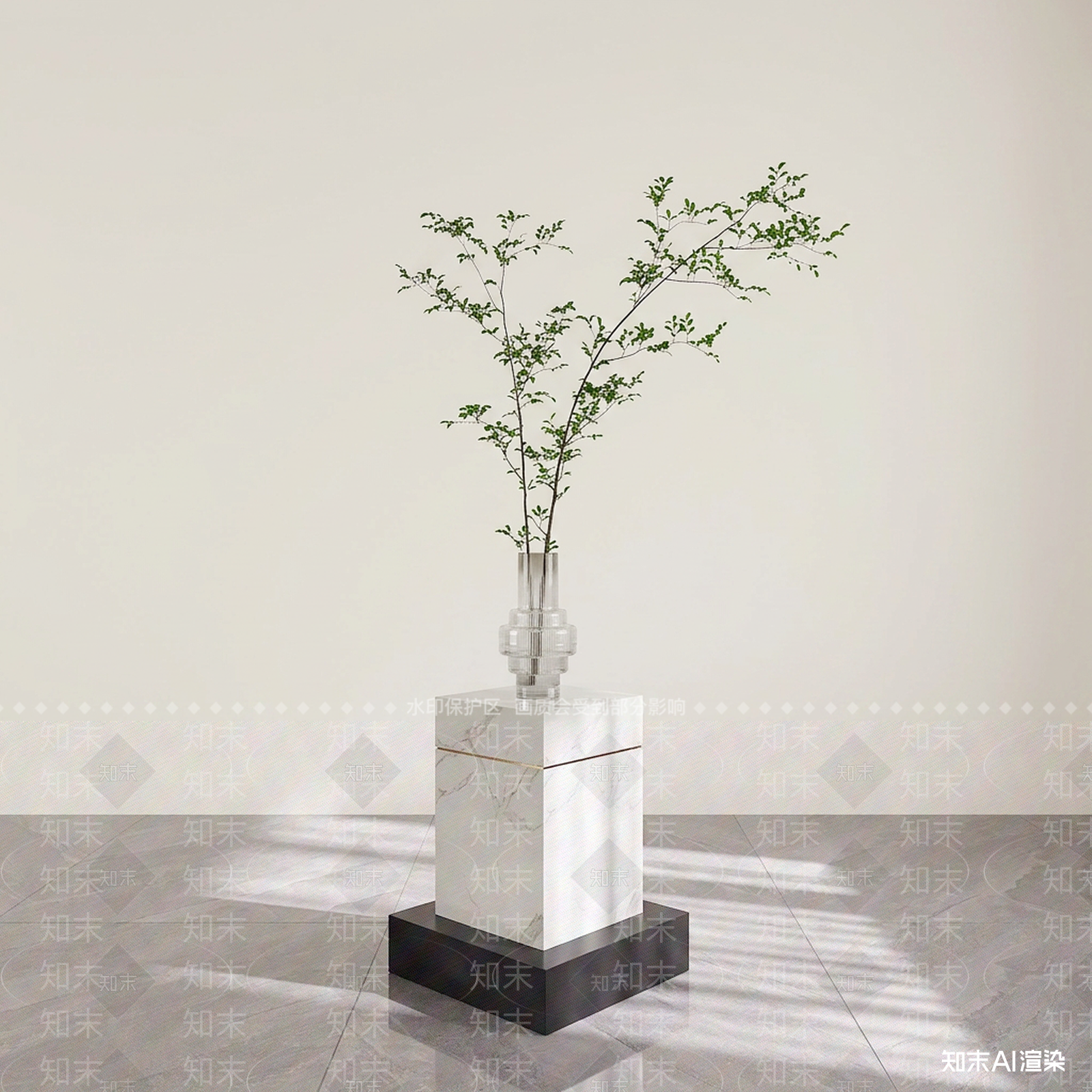 艺术绿植花艺3D模型下载【ID:1227578762】