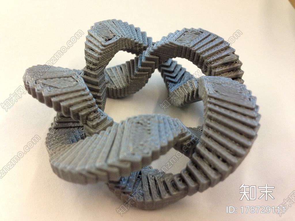 五连环莫比斯环3d打印模型下载【ID:178729111】