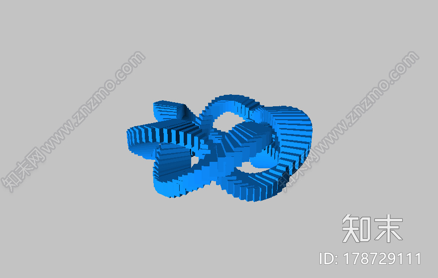 五连环莫比斯环3d打印模型下载【ID:178729111】