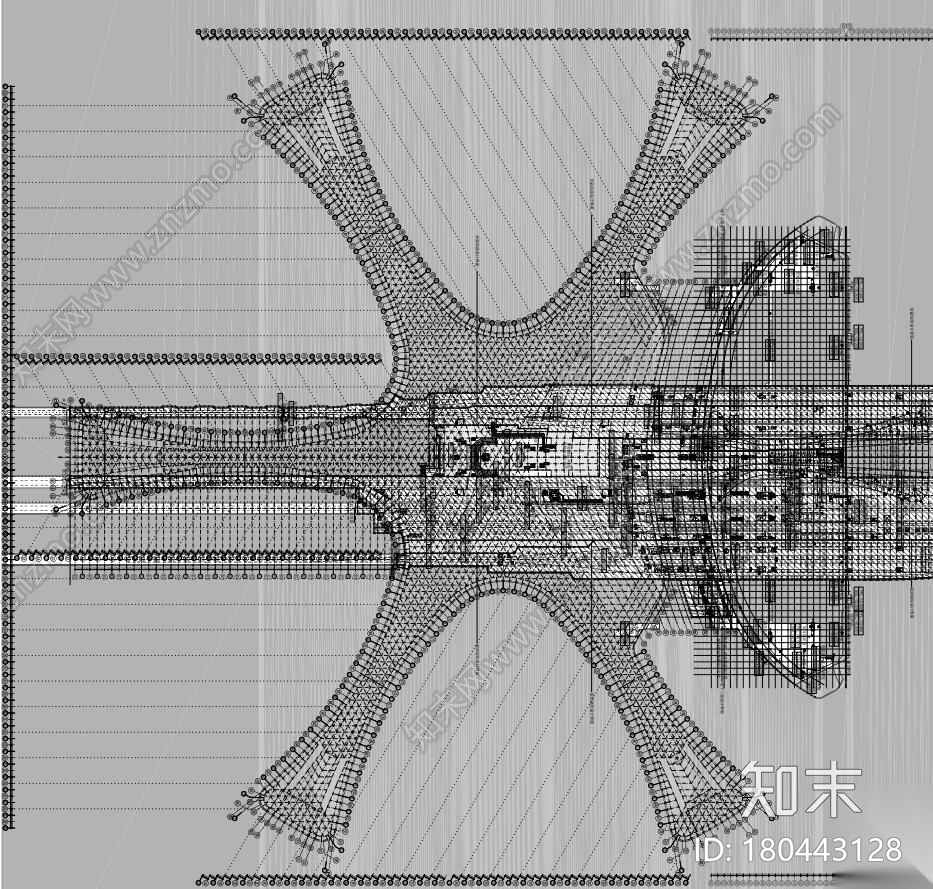 [北京]知名国际机场建筑竣工图设计施工图下载【ID:180443128】