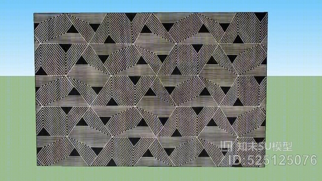 6尺9的“地毯SU模型下载【ID:525125076】
