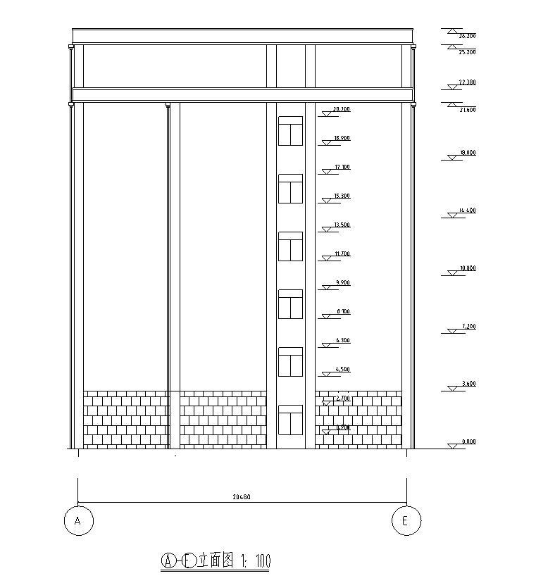 [河南]七层办公楼建筑施工图（含结构专业）cad施工图下载【ID:149958103】