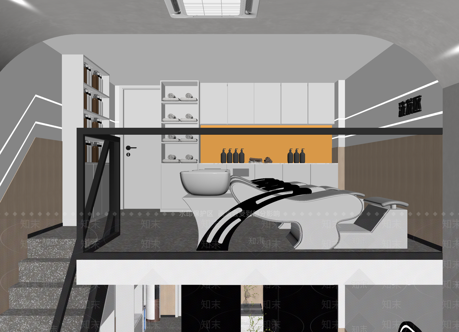 现代美容院3D模型下载【ID:1215055279】