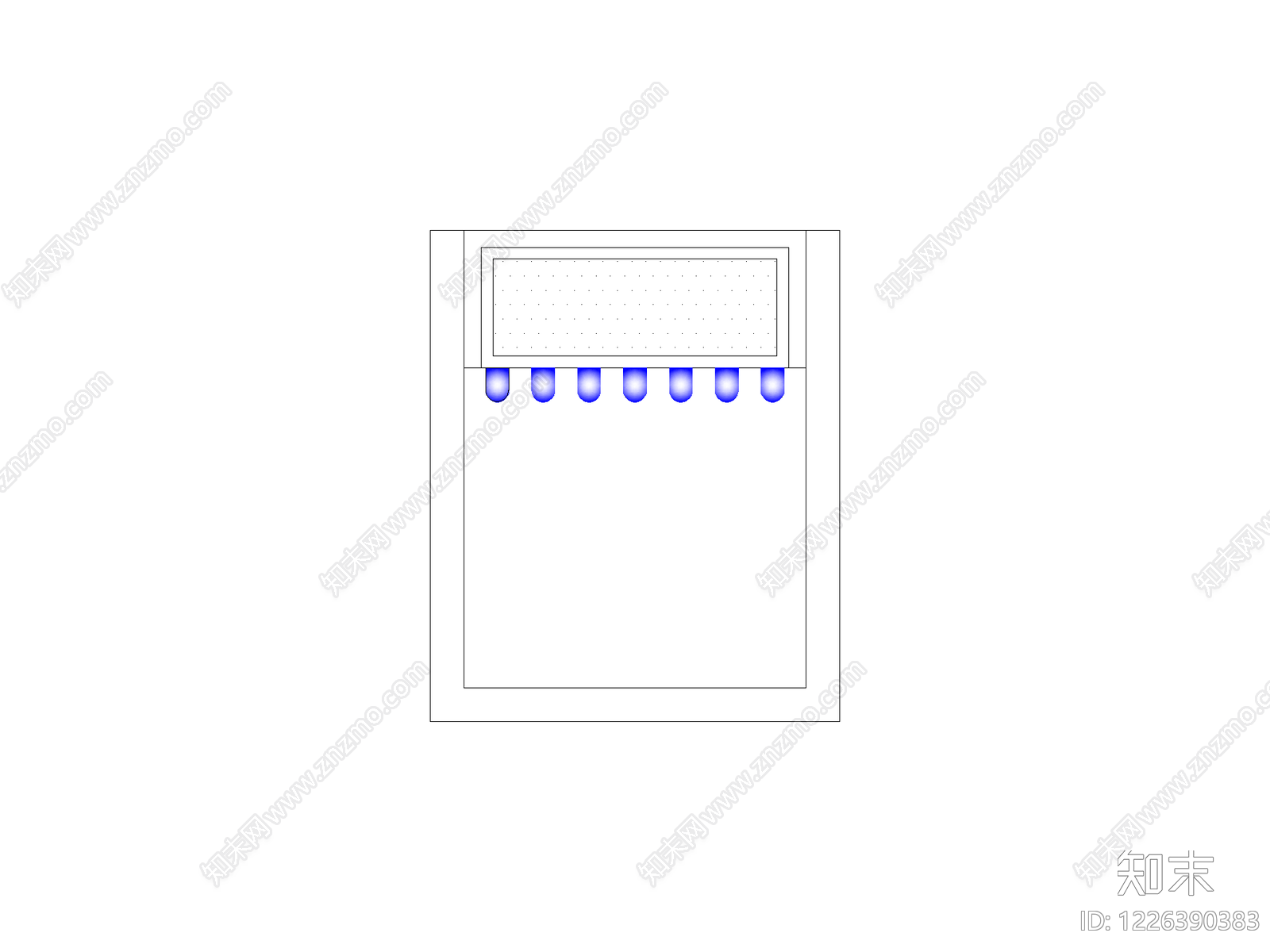 现代开关插座CAD图纸