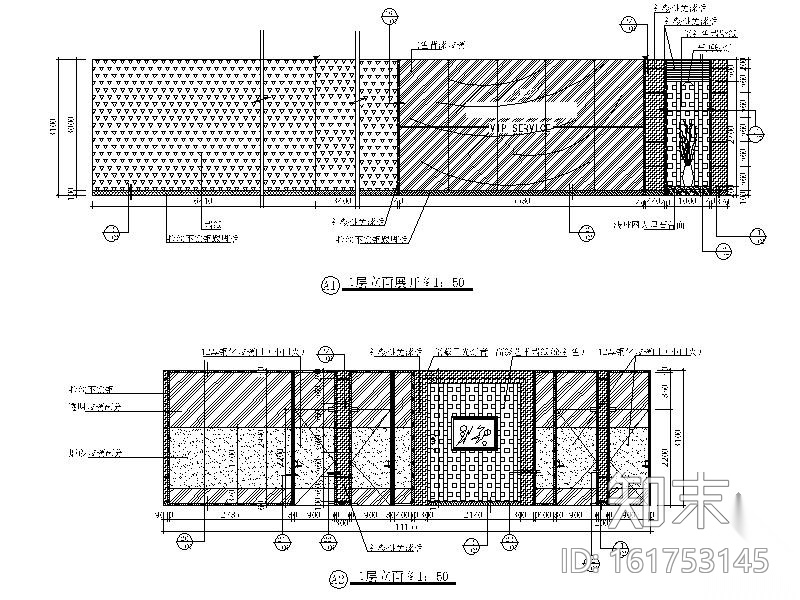 [青岛]某工行室内装修图cad施工图下载【ID:161753145】