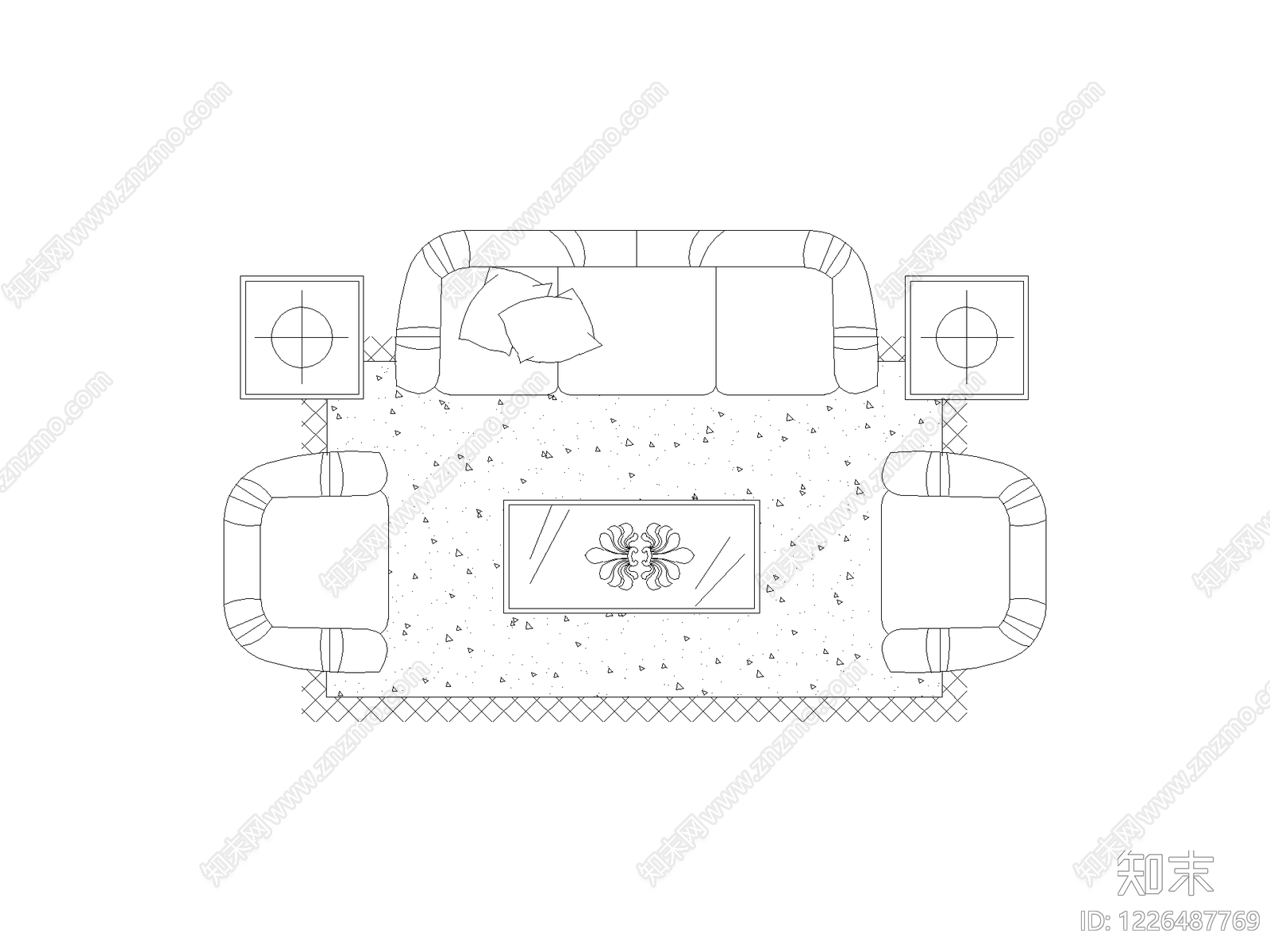 家装图块cad施工图下载【ID:1226487769】