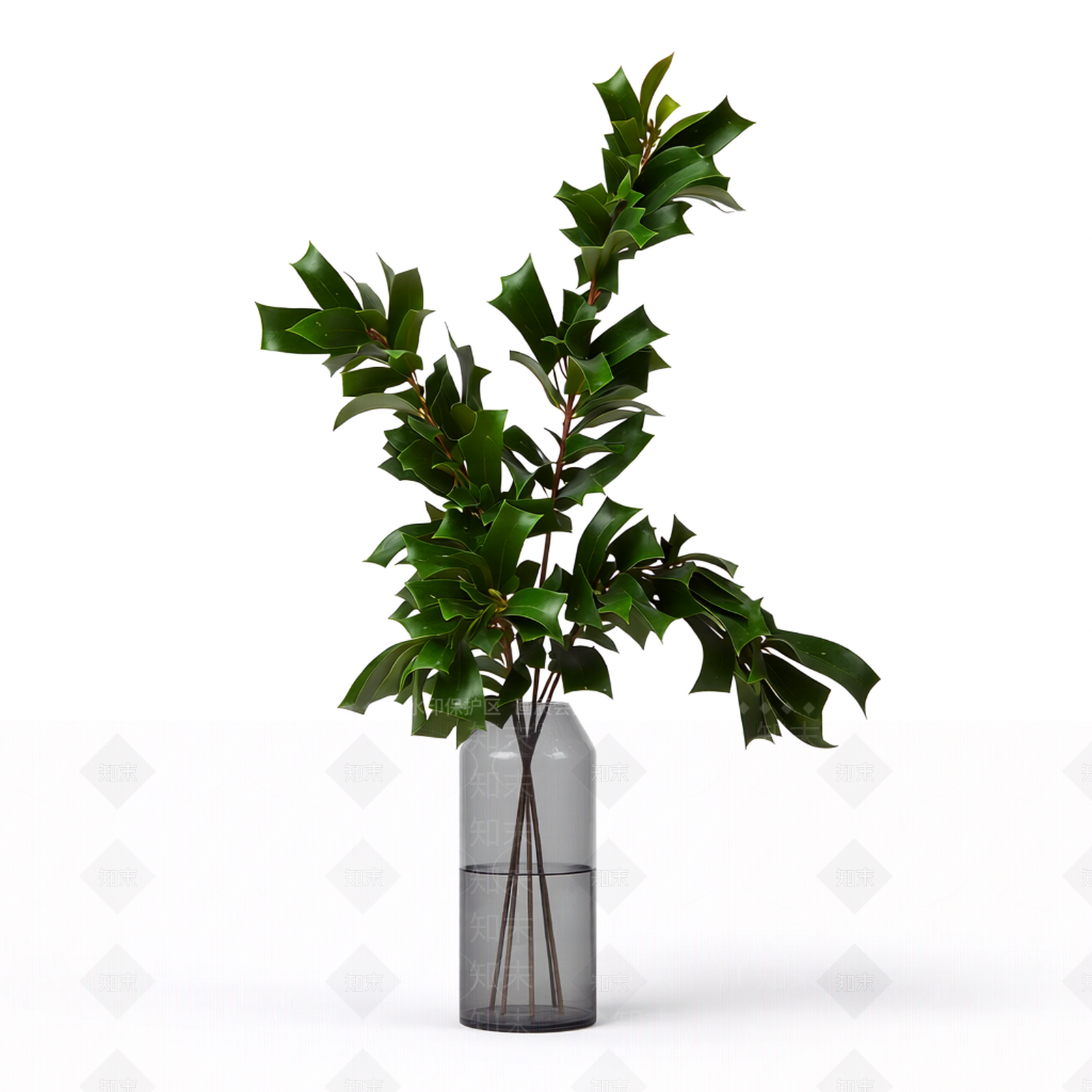 带花瓶的绿色植物3D模型下载【ID:1206187726】