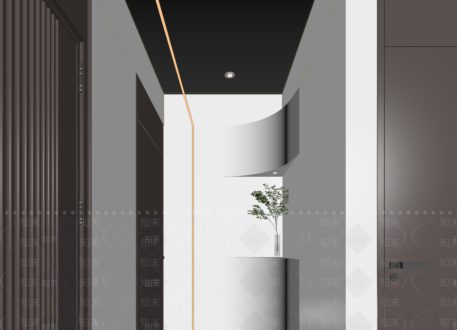 现代玄关3D模型下载【ID:1215098021】