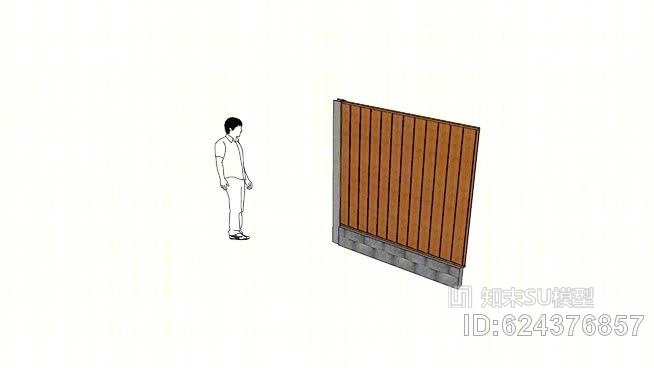 花园围栏SU模型下载【ID:624376857】