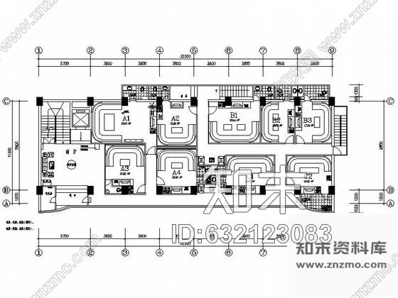 施工图东莞KTV包间全套室内装修图cad施工图下载【ID:632123083】