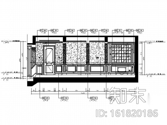 [上海]精致高贵欧式三层别墅室内施工图（含效果图）cad施工图下载【ID:161820186】