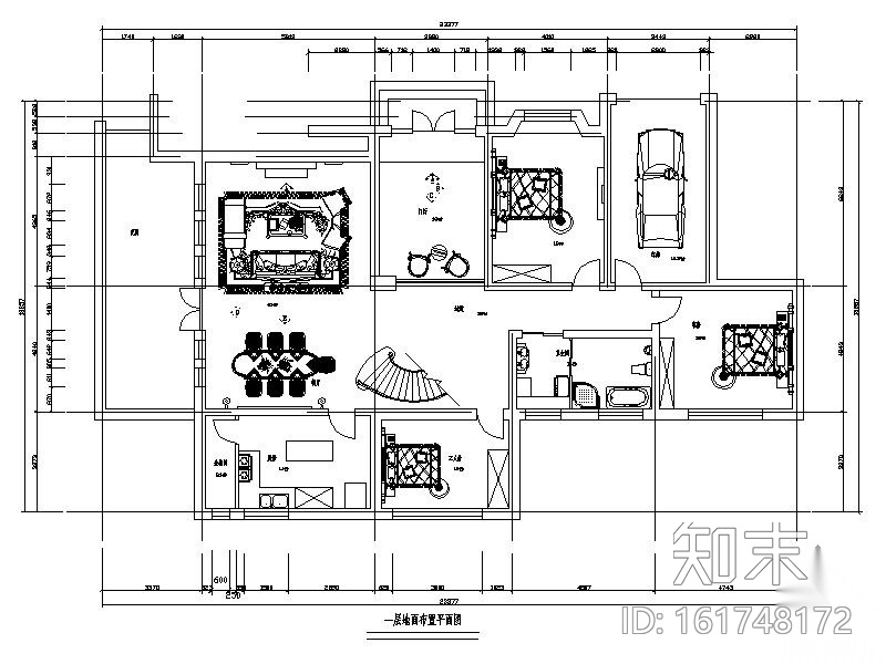 欧式古典二层别墅设计图（含效果）cad施工图下载【ID:161748172】