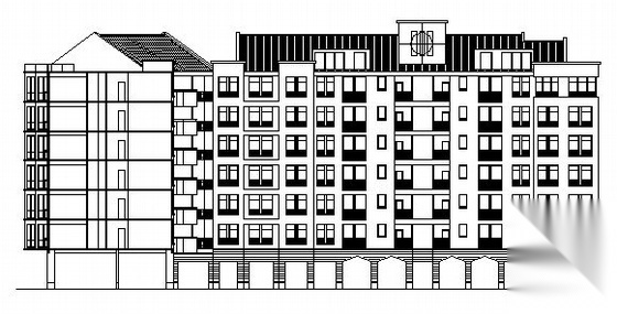 深圳某花园小区建筑方案图cad施工图下载【ID:149845175】