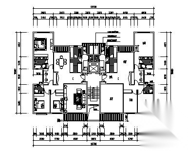 深圳某花园小区建筑方案图cad施工图下载【ID:149845175】